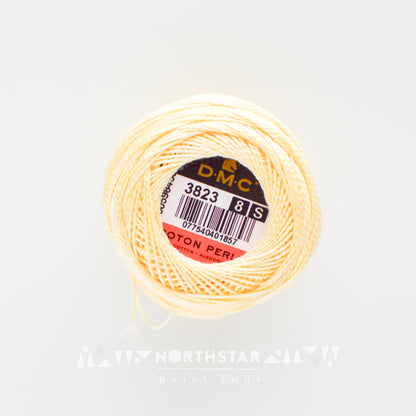 Pearl Cotton Balls Size 8 Ultra Pale Yellow 3823