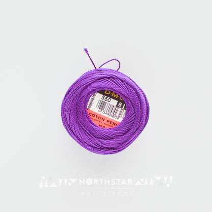 Pearl Cotton Balls Size 8 Very Dark Violet 550