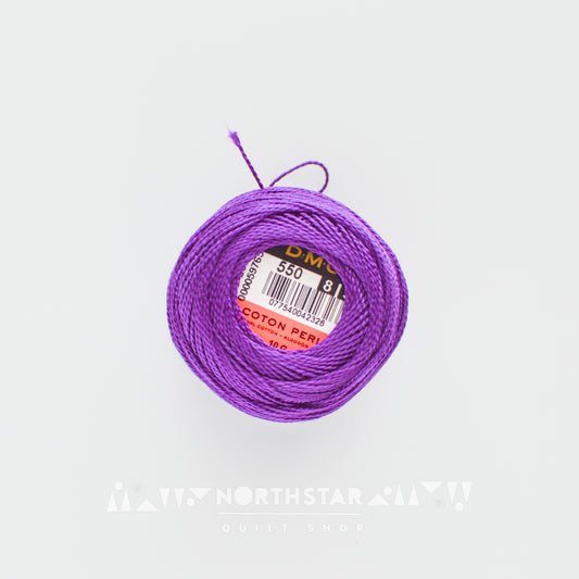 Pearl Cotton Balls Size 8 Very Dark Violet 550