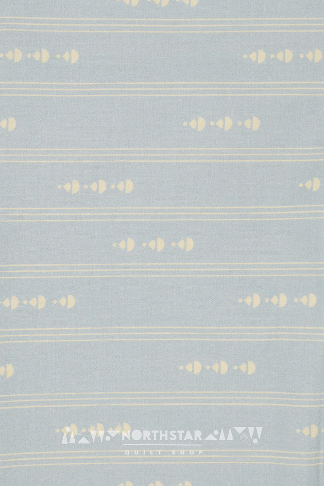 Drop & Stripe in Mist | Wax and Wane Studio Quilting Cotton Yardage