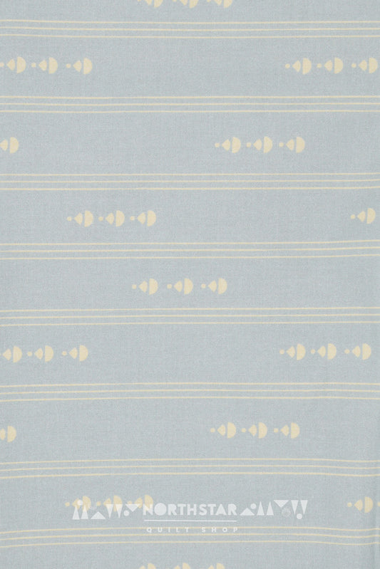 Drop & Stripe in Mist | Wax and Wane Studio Quilting Cotton Yardage