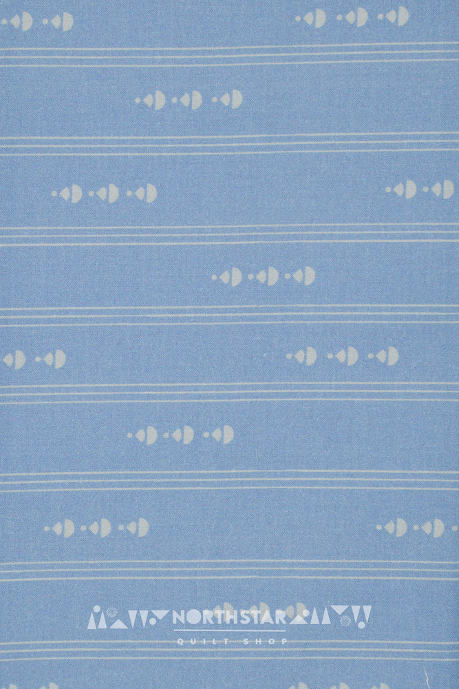 Drop & Stripe in Rain | Wax and Wane Studio Quilting Cotton Yardage