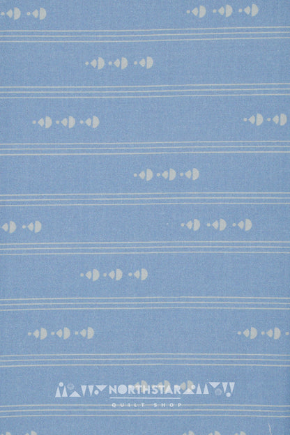 Drop & Stripe in Rain | Wax and Wane Studio Quilting Cotton Yardage