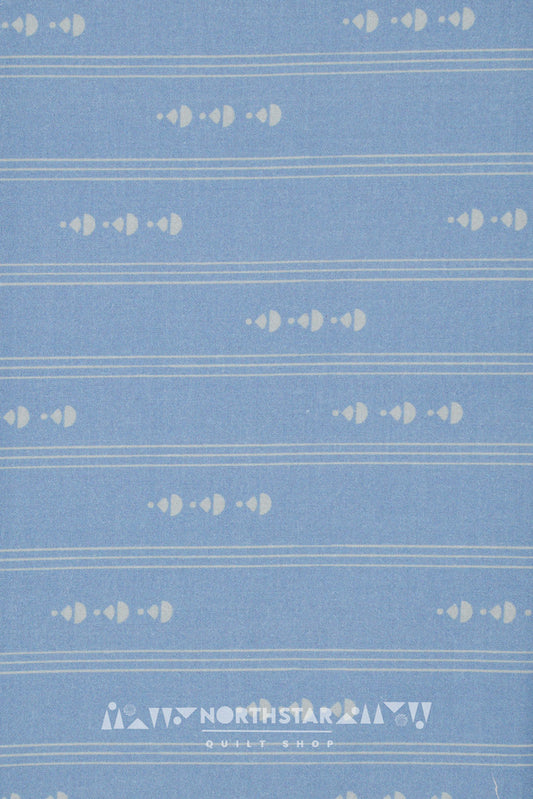 Drop & Stripe in Rain | Wax and Wane Studio Quilting Cotton Yardage