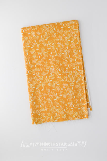Forsythia in Ochre | Wax and Wane Studio Quilting Cotton Yardage