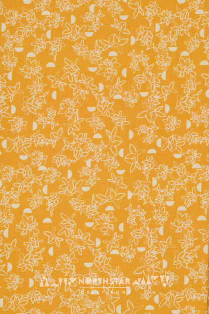 Forsythia in Ochre | Wax and Wane Studio Quilting Cotton Yardage