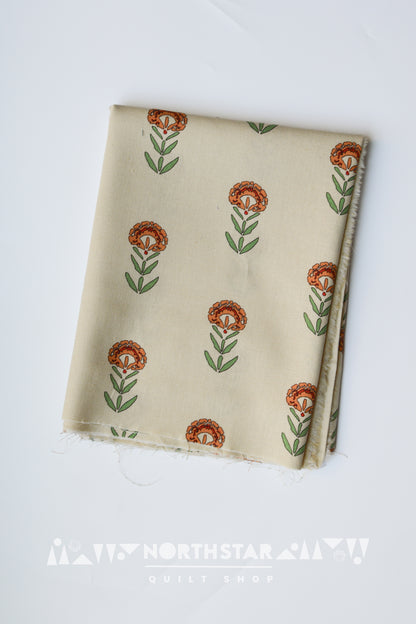 Front Yard Marigold | Art Gallery Fabrics Linen Cotton Blend Yardage 60" Wide