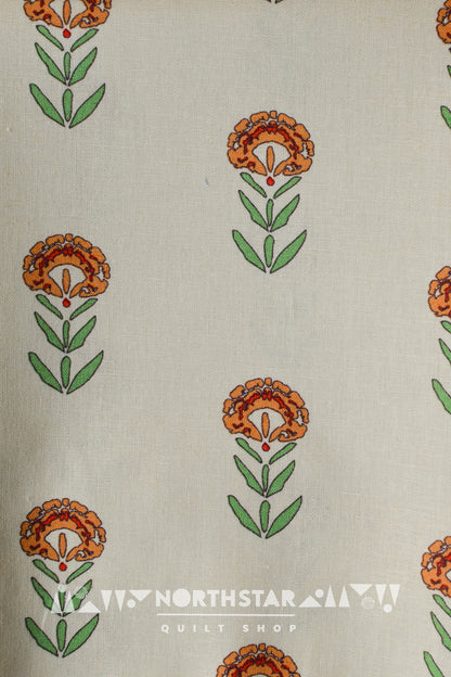 Front Yard Marigold | Art Gallery Fabrics Linen Cotton Blend Yardage 60" Wide