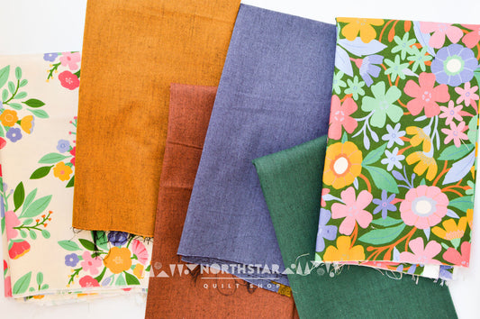 Large Bold Floral Bundle | North Star Quilt Shop Curated Cotton Quilting Bundle