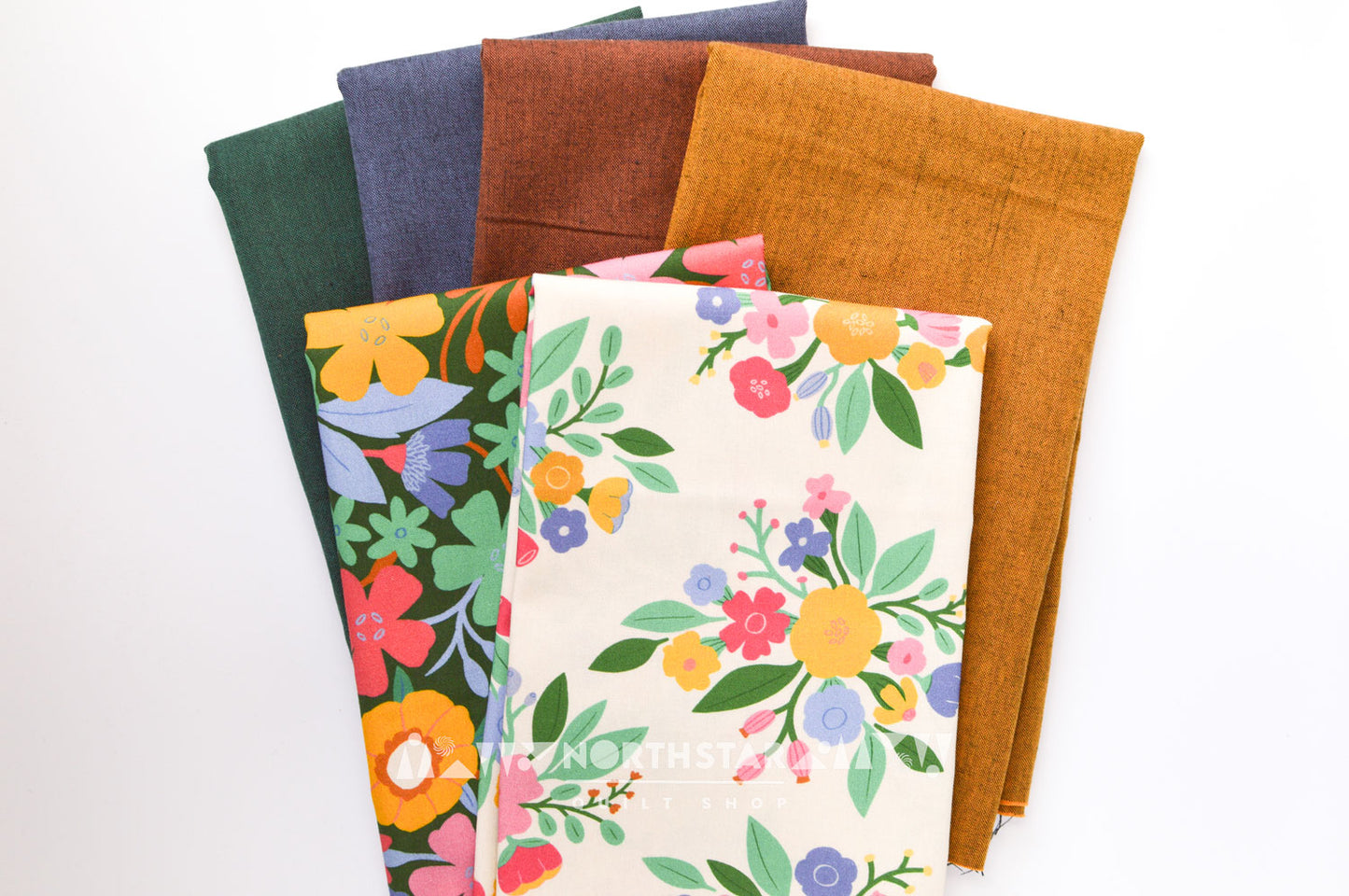 Large Bold Floral Bundle | North Star Quilt Shop Curated Cotton Quilting Bundle