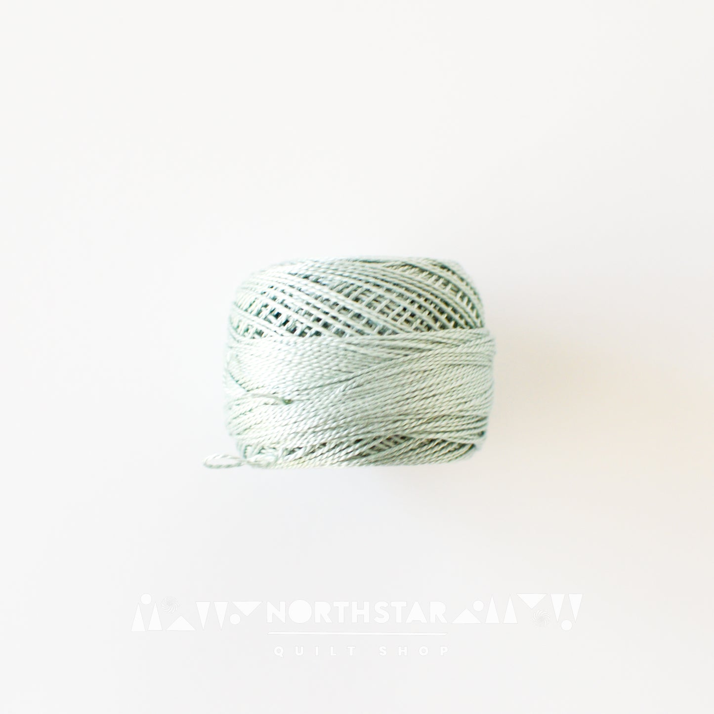 Pearl Cotton Balls Size 8 Light Gray Green