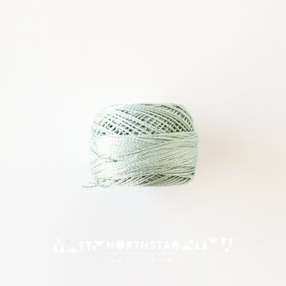 Pearl Cotton Balls Size 8 Light Gray Green