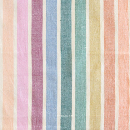 Wide Stripe Light Rainbow | Fableism Supply Co Cotton Quilting Yardage