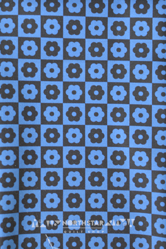 Midnight Checker Bloom | Andover Fabrics Quilting Cotton Yardage
