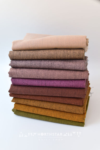 Nocturne Chambray in Warms Mini Collection | Fableism Supply Co Bamboo-Cotton Quilting Bundle