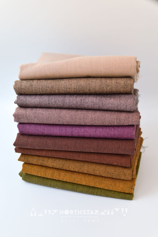 Nocturne Chambray in Warms Mini Collection | Fableism Supply Co Bamboo-Cotton Quilting Bundle
