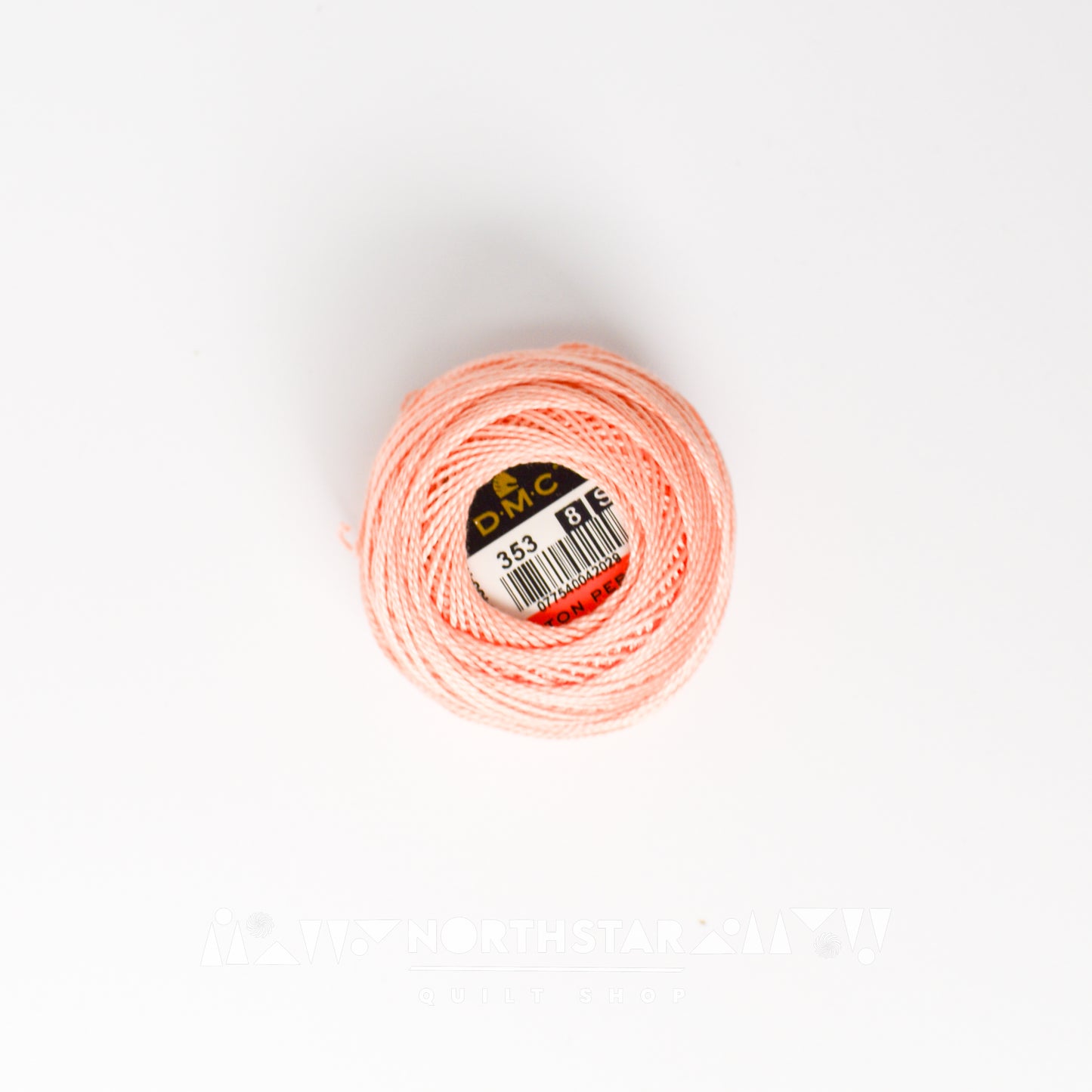 Pearl Cotton Balls Size 8 Peach