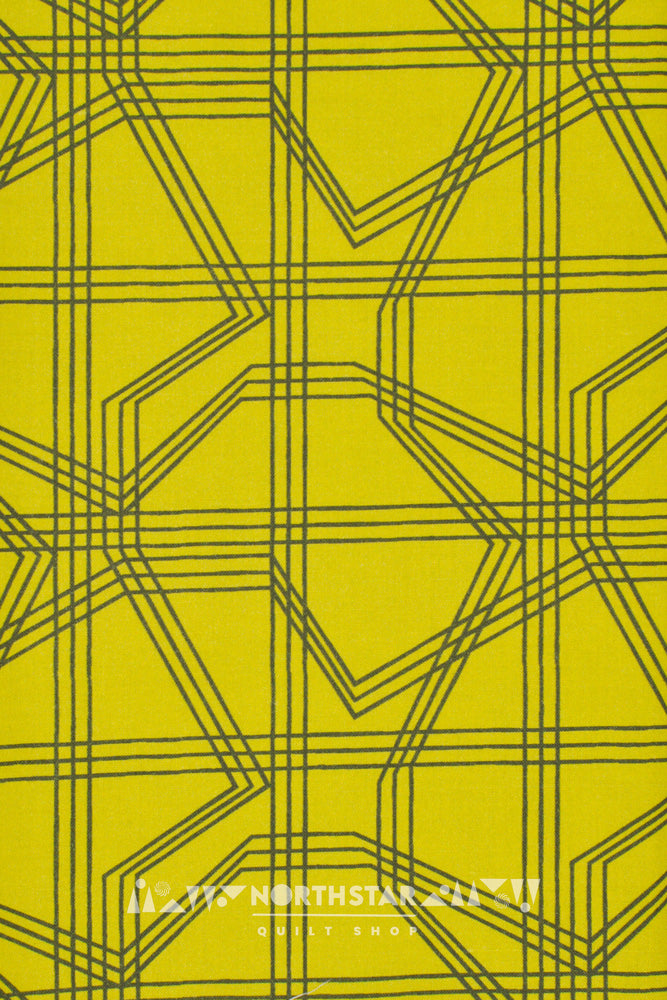 Plaid Branches in Spring Green | Wax and Wane Studio Quilting Cotton Yardage