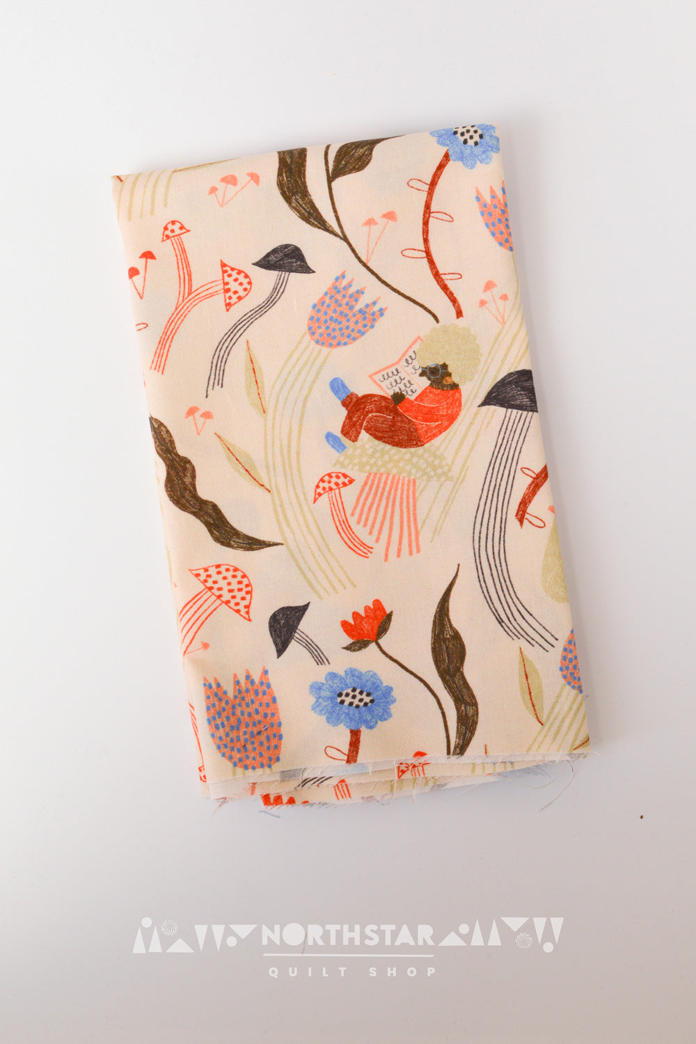 Reading Garden | Cloud9 Fabrics Quilting Cotton Yardage Organic Cotton