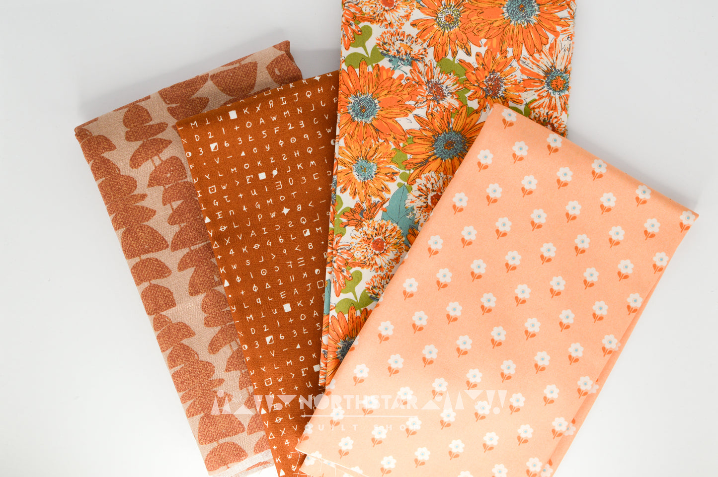 Rust and Peach Bundle | North Star Quilt Shop Curated Cotton Quilting Bundle