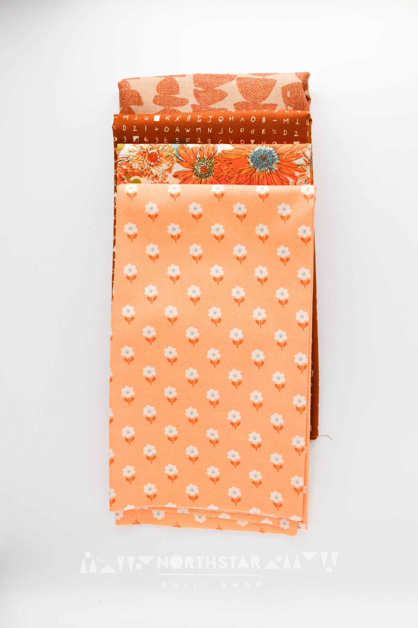 Rust and Peach Bundle | North Star Quilt Shop Curated Cotton Quilting Bundle