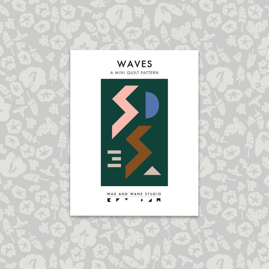 Waves (Denial) | PDF Download Mini Quilt Pattern