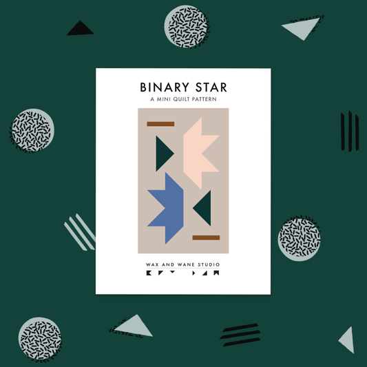 Binary Star (Patience) | PDF Download Mini Quilt Pattern