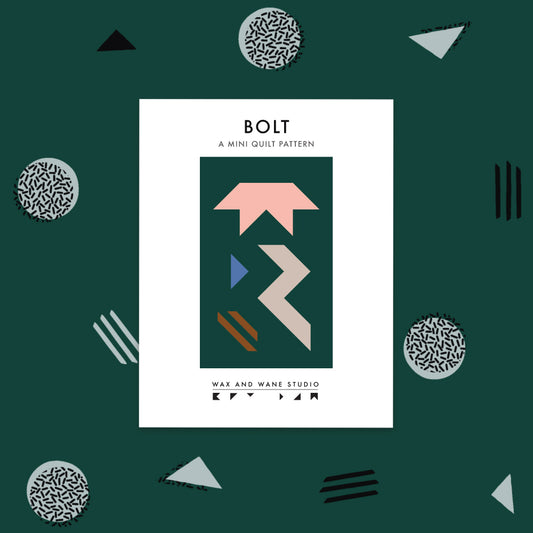 Bolt (Anger) | PDF Download Mini Quilt Pattern