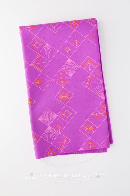 Sloe Plum Tiles | Andover Fabrics Quilting Cotton Yardage