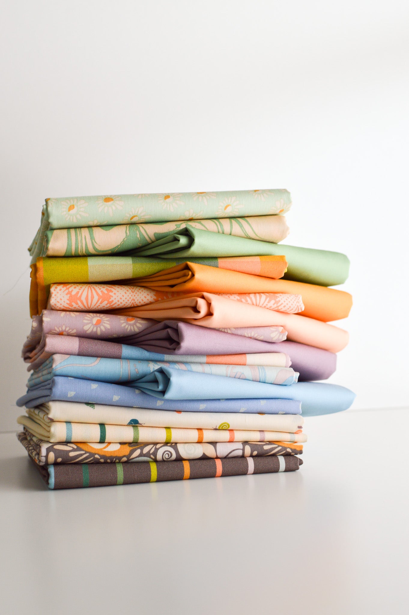 Slow Summer Collection | Coordinating Art Gallery Fabrics Pure Solids Bundle
