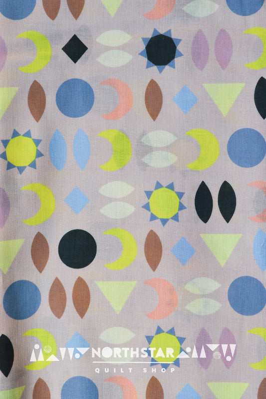 Sun and Moon | Cloud9 Fabrics Batiste Cotton Quilting Yardage Organic Cotton