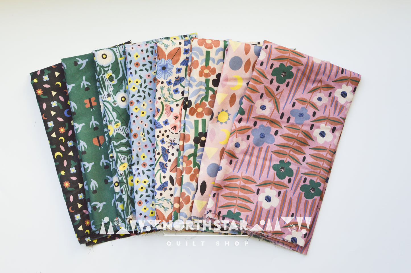 Sun Seed Moon Collection | Cloud9 Fabrics Batiste Cotton Quilting Bundle Organic Cotton