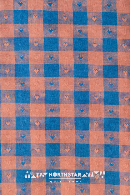 Sunday Best Gingham Hearts | Fableism Supply Co Woven Cotton Quilting Yardage 55" Wide