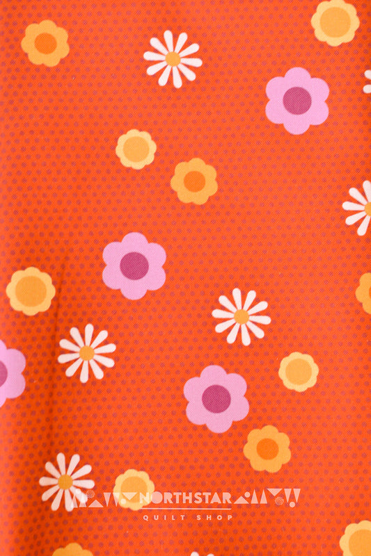 Tiger Pin Dot Posy | Andover Fabrics Quilting Cotton Yardage