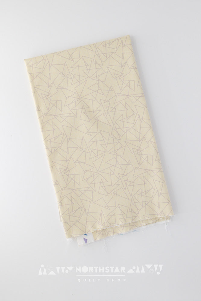 Triangles in Cream | Wax and Wane Studio Quilting Cotton Yardage
