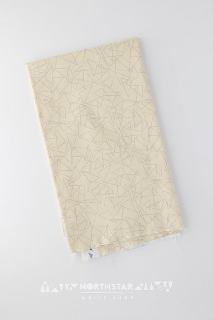 Triangles in Cream | Wax and Wane Studio Quilting Cotton Yardage