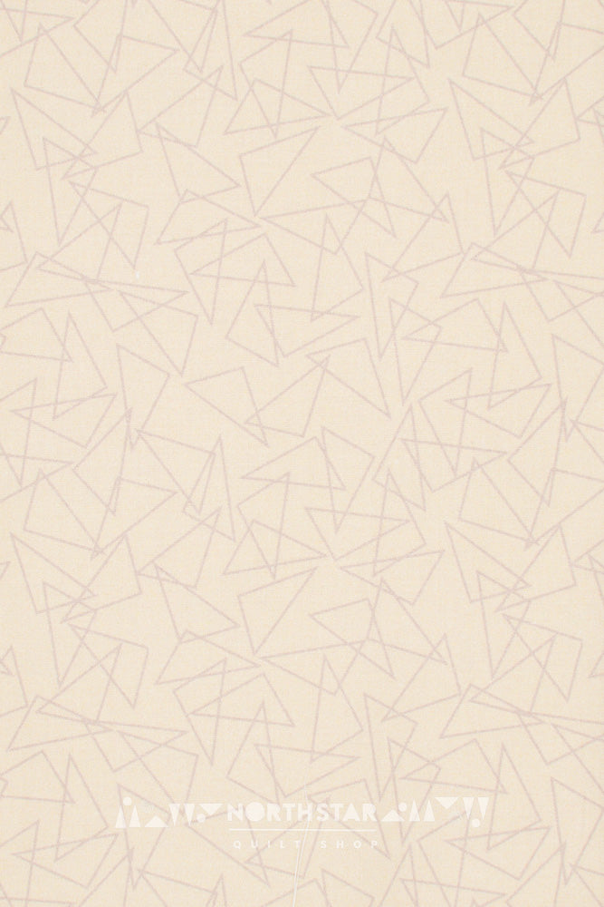 Triangles in Cream | Wax and Wane Studio Quilting Cotton Yardage