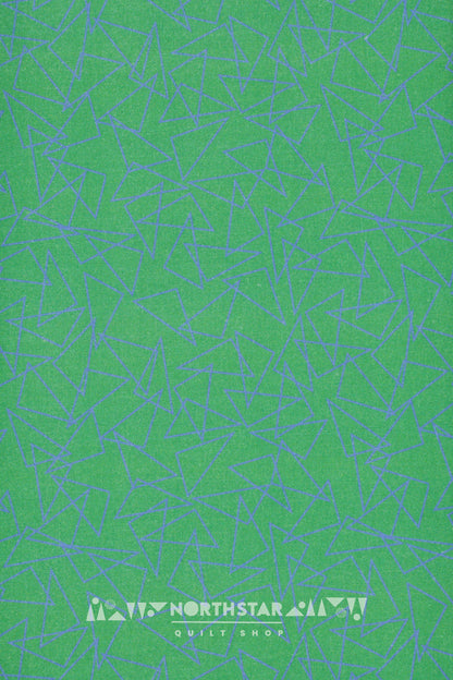 Triangles in Fern Green | Wax and Wane Studio Quilting Cotton Yardage