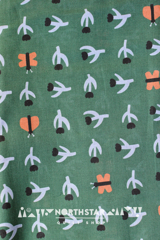 Tulip Flutter | Cloud9 Fabrics Batiste Cotton Quilting Yardage Organic Cotton