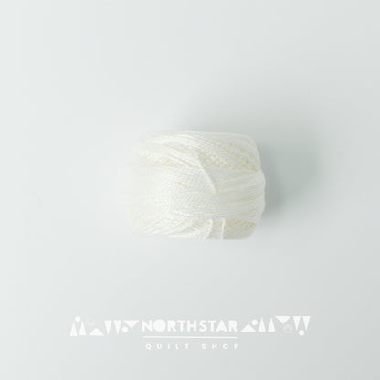 Pearl Cotton Balls Size 8 White